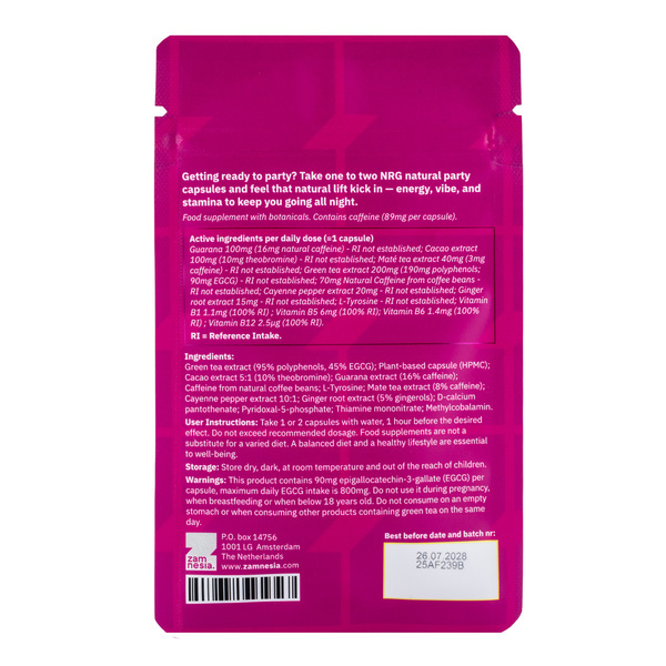 Naturalne kapsułki imprezowe (Zamnesia)