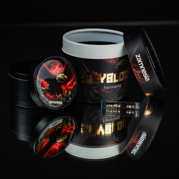 Skyblood (Zamnesia Seeds) - 9 nasion marihuany feminizowanych + Młynek