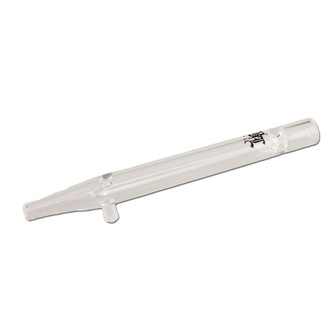 Szklany one hitter z ustnikiem i blokadą toczenia (Black Leaf)