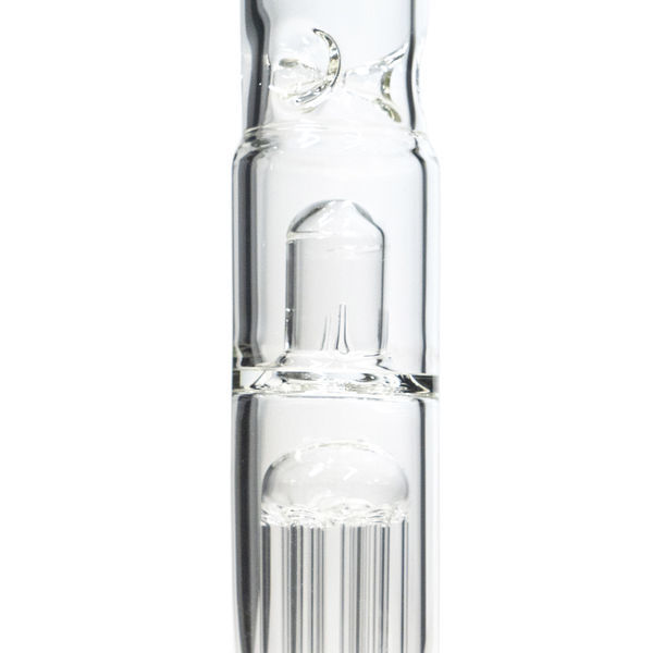 Szklany bong do ziół i olejów Black Leaf