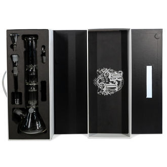 Szklany bong do ziół i olejów Black Leaf