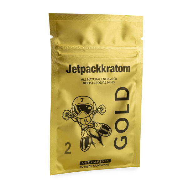 Kapsułki Jetpackkratom GOLD 80 mg – ekstrakt