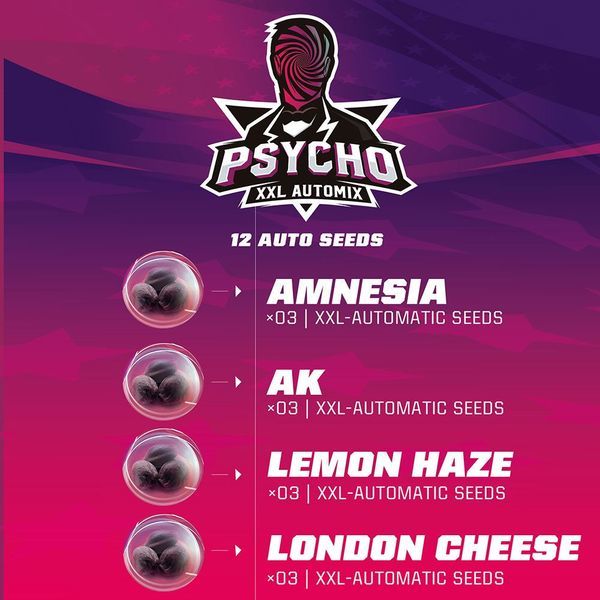 Psycho XXL Auto MIX (BSF Seeds) feminizowane