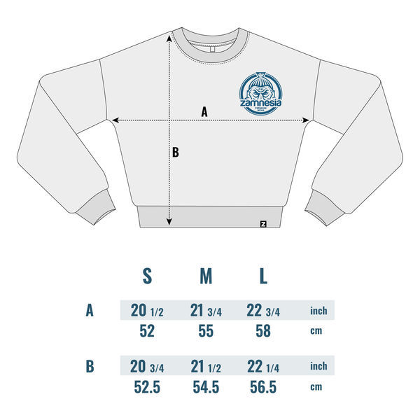 Sweter crop top Zamnesia | Damski