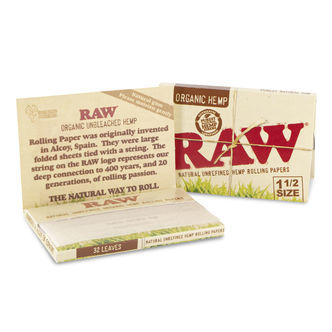 RAW Organic Hemp Bibułki do Palenia 1 1/2