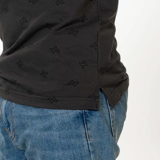 Koszulka polo z logo Zamnesia | szara