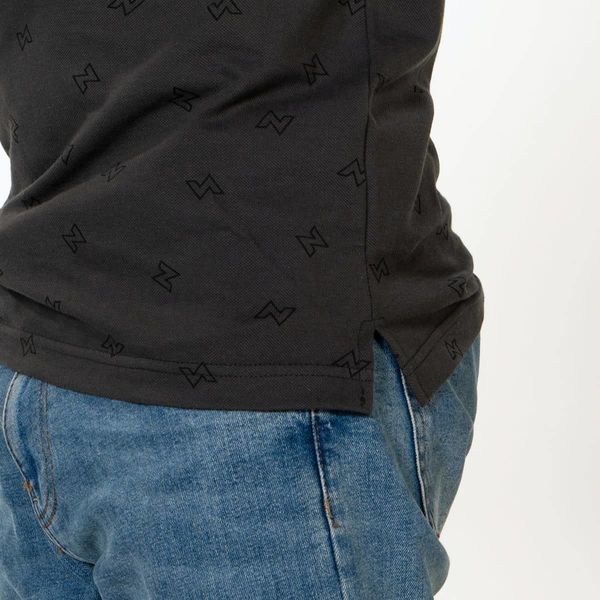 Koszulka polo z logo Zamnesia | szara