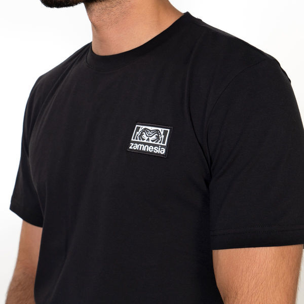 Koszulka T-shirt z grafiką ikony Zamnesia | Czarna
