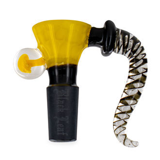 Szklona misa Art Yellow (Black Leaf)