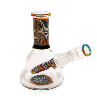 Mini Oil Bong Pomarańczowa Spirala (Black Leaf)