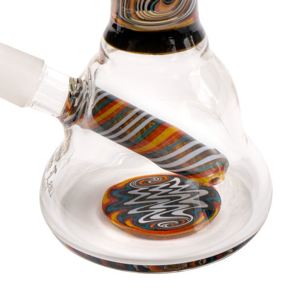 Mini Oil Bong Pomarańczowa Spirala (Black Leaf)