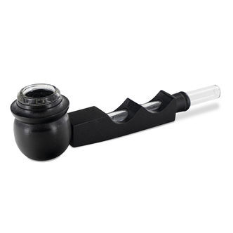 Hybrdowa szklano-drewniana fajka Wave