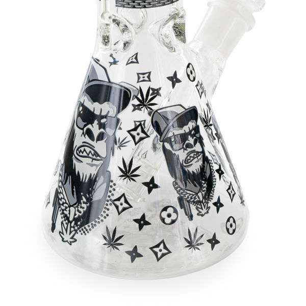 Świecący w ciemności potrójnie gruby bong Gorilla