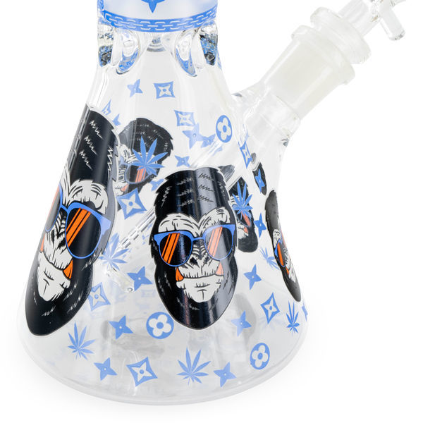 Świecący w ciemności potrójnie gruby bong Gorilla