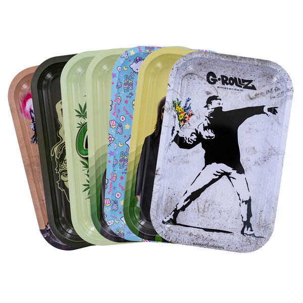 Metalowa tacka do skręcania, średnia (G-Rollz)