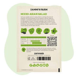 Mieszanka azjatyckich liści sałatkowych – nasiona