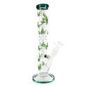 Szklany bong Cylinder Ice (Black Leaf)