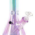 Szklany Rainbow Ice Bong (Black Leaf)