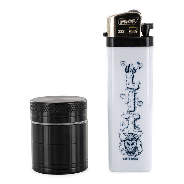 Aluminiowy mini młynek (Black Leaf)