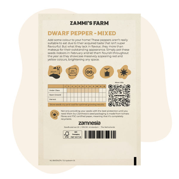 Papryka karłowa „Mix” (Capsicum annuum) – nasiona