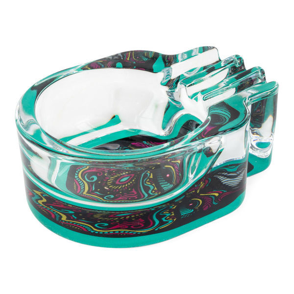 Szklana popielniczka Czaszka