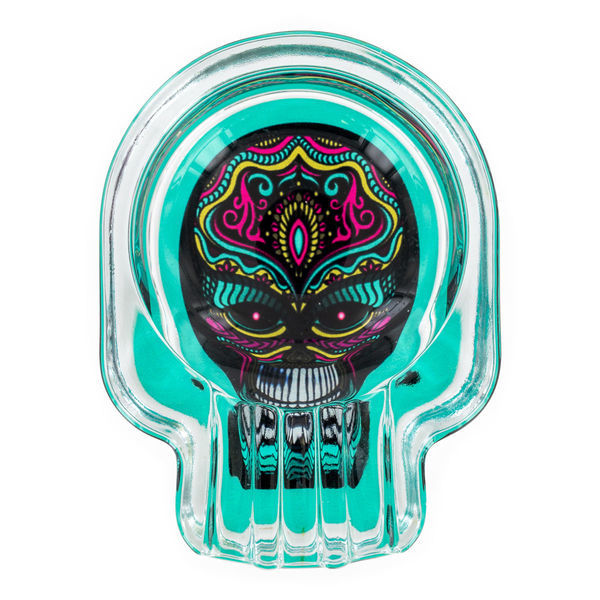 Szklana popielniczka Czaszka