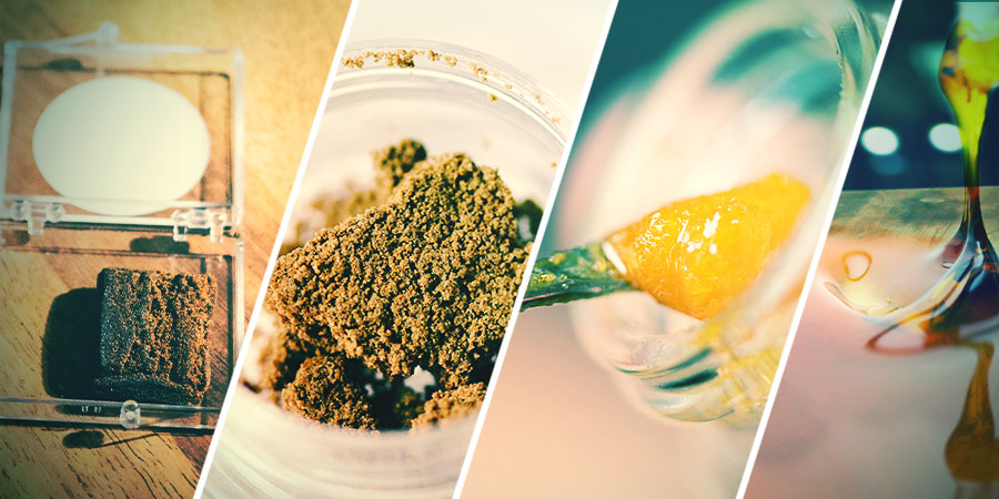 Różne rodzaje haszyszu