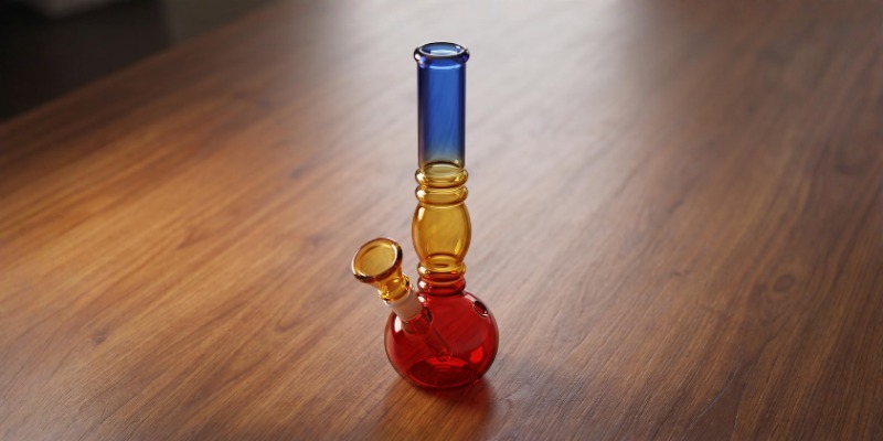 Szklany bong Rasta Straight