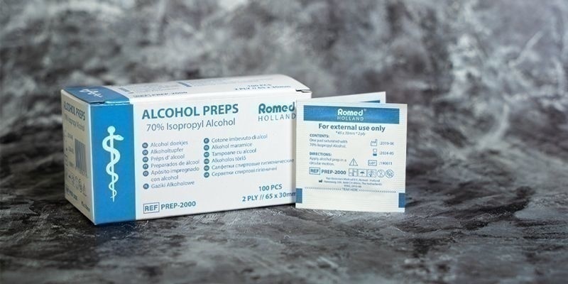 Chusteczki z alkoholem 70%