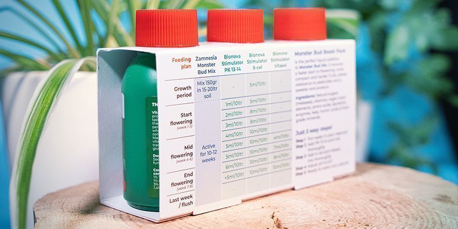 Tabela dawkowania nawozów Monster Bud Boost Pack Tabela dawkowania nawozów Monster Bud Boost Pack