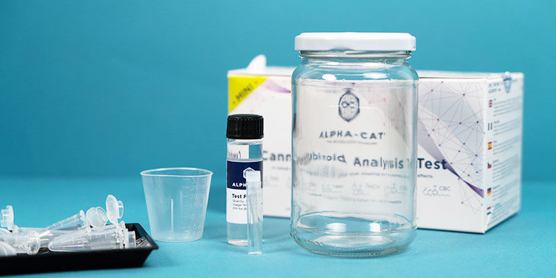Jak testować poziomy THC i CBD za pomocą mini zestawu Alpha-cat Cannabinoid Test
