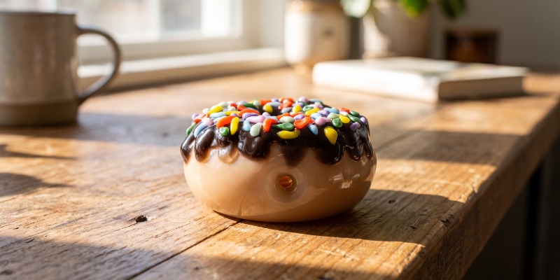 Szklana fajka Donut Bite Me