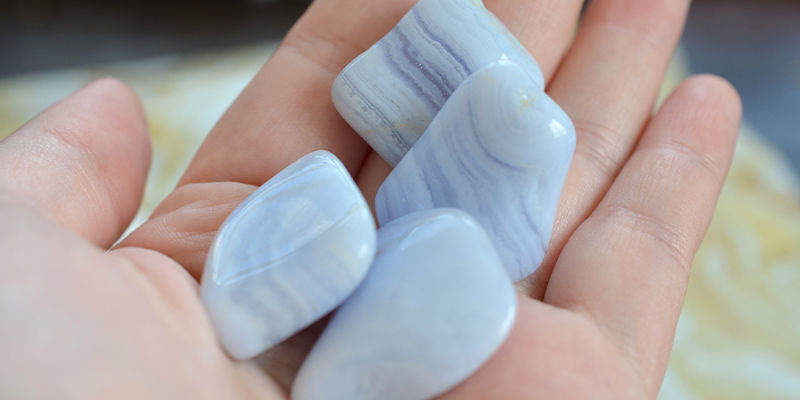 Ryby - agat koronkowy błękitny Ryby - agat koronkowy błękitny