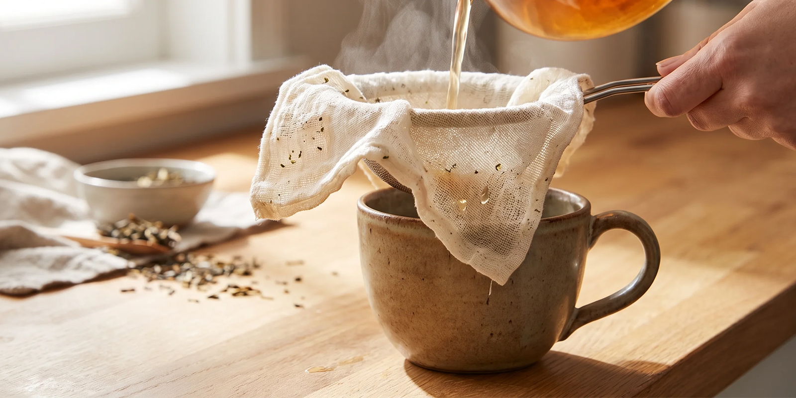 Przecedź herbatę Przecedź herbatę