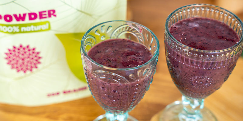 Niebieski koktajl z kratomem