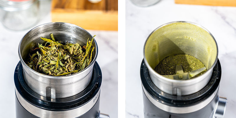 Use A Coffee Grinder Use a coffee grinder