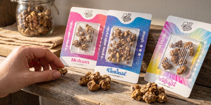 Nasze odmiany magicznych trufli, od najłagodniejszych do najmocniejszych