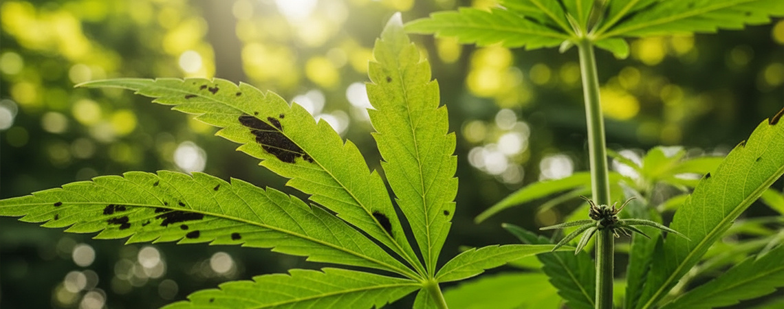 Czarne plamy na liściach marihuany: co oznaczają i jak je usunąć