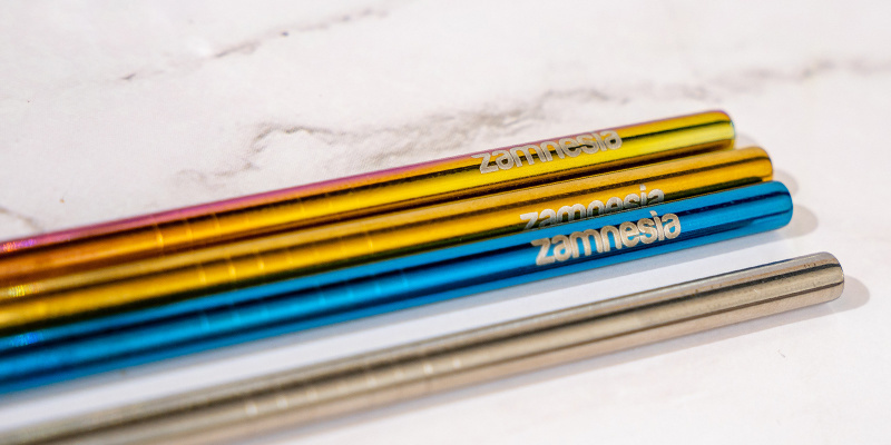 Metalowe słomki do picia (Zamnesia)