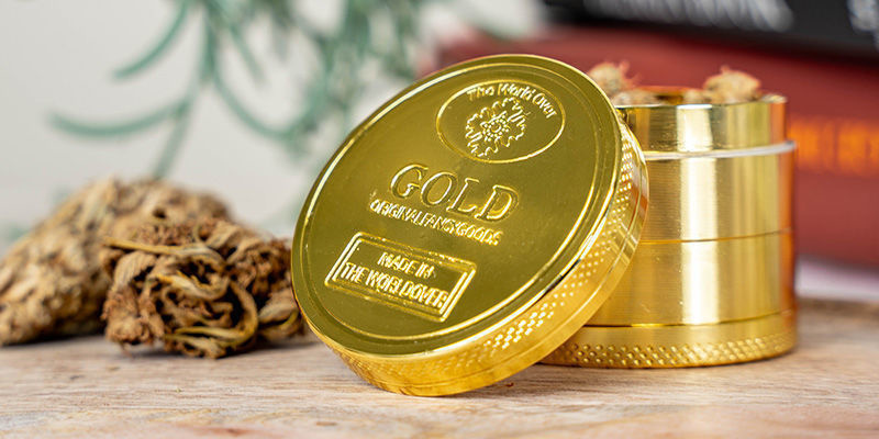 Metalowy młynek 24K Gold