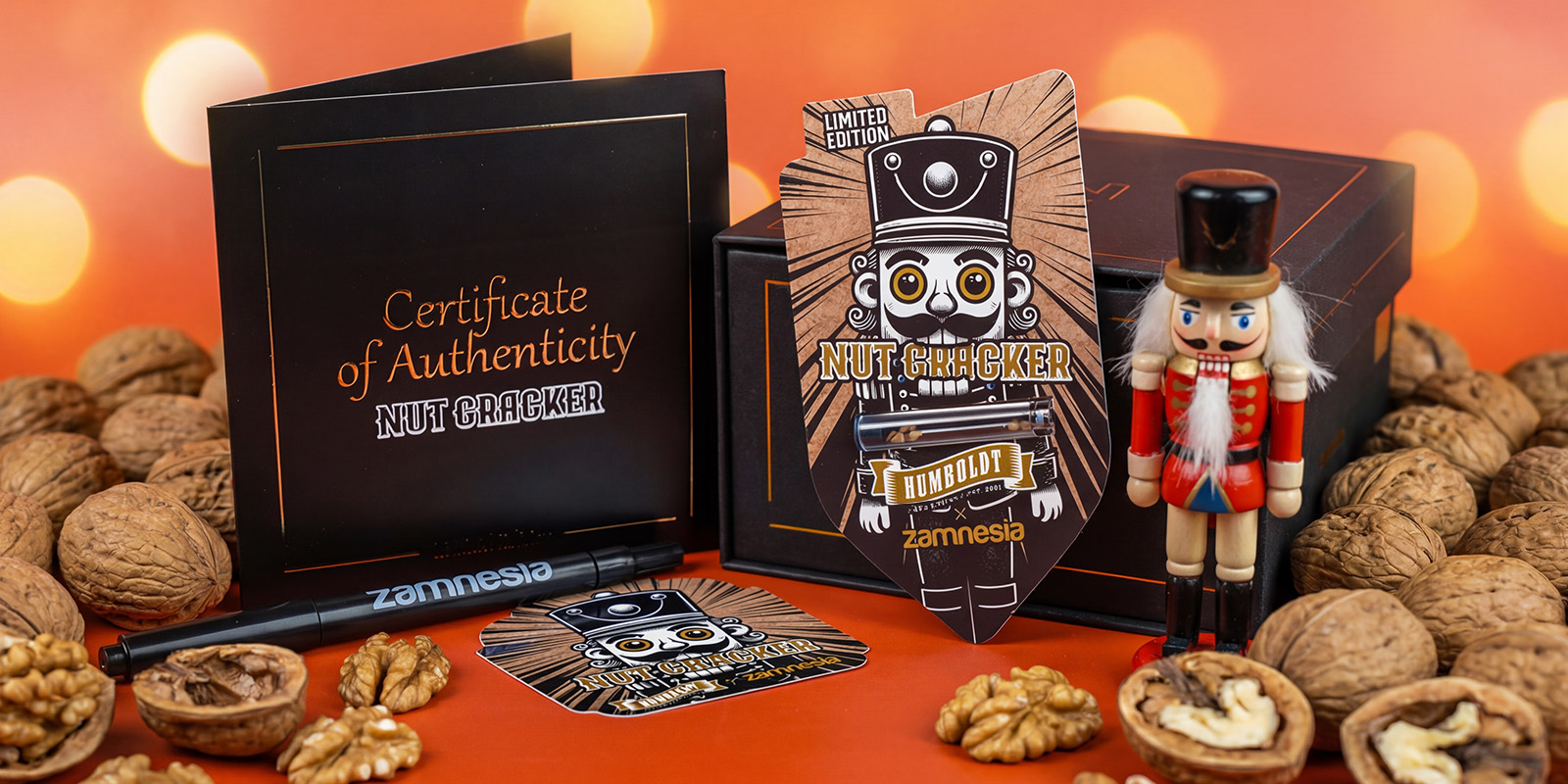 Nut Cracker - Zamnesia x Humboldt Seed Company: Moc, orzechowy aromat i obfite plony