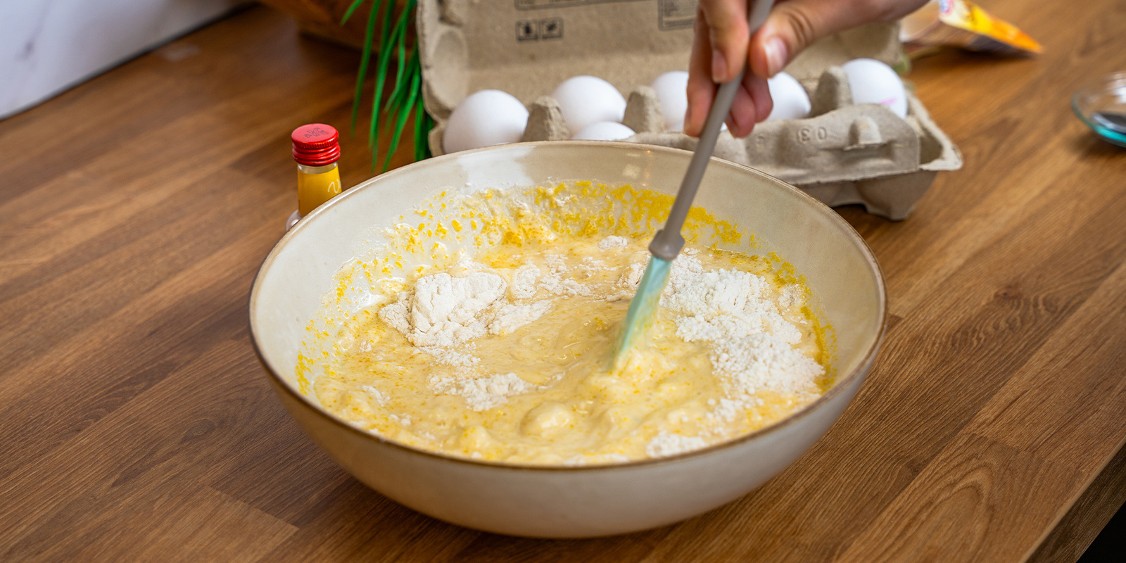 Delikatnie wmieszaj dodatki Delikatnie wmieszaj dodatki