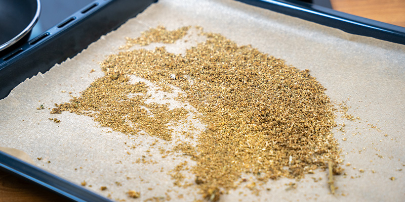 Krok 1: Dekarboksylacja konopi Krok 1: Dekarboksylacja konopi