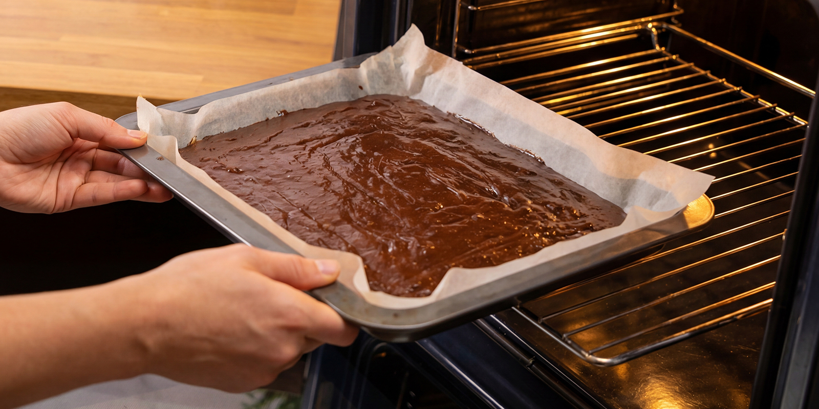 Bake the brownies