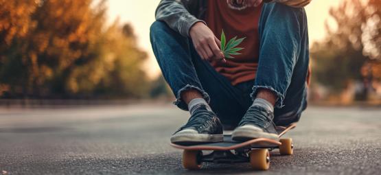 Przecięcie kultury konopi i skateboardingu